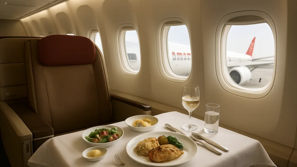 Air India introduit un service de restauration amélioré en classe affaires sur les vols entre l'Inde et le Royaume-Uni, offrant des repas servis à table.